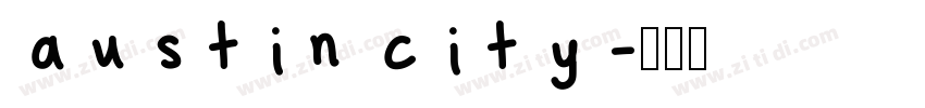 austin city字体转换